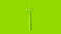 Lime Green Wind Turbine