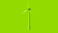 Lime Green Wind Turbine