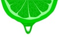 Lime Juice Drop Royalty Free Stock Photo