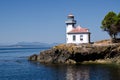 Lime Kiln Lighthouse, USA Royalty Free Stock Photo