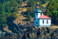 Lime Kiln Point Lighthouse, San Juan Islands, Washington State Royalty Free Stock Photo