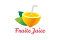 Lime or lemon fruit slice. Lemonade juice logo