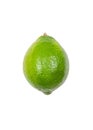 Lime levitate in air on white background. Concept of fruit levitation