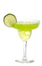 Lime margarita with a slice of lime Royalty Free Stock Photo