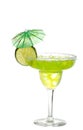 Lime margarita with an umbrella Royalty Free Stock Photo