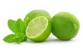 Lime and mint leaf