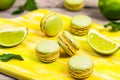 Lime and Mint Mojito Macarons Royalty Free Stock Photo