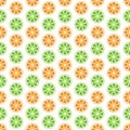 Lime and Orange Seamless Pattern Royalty Free Stock Photo