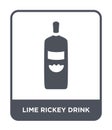lime rickey drink icon in trendy design style. lime rickey drink icon isolated on white background. lime rickey drink vector icon