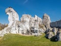 Lime rock outlier formation Royalty Free Stock Photo