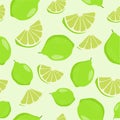 Lime seamless pattern background vector