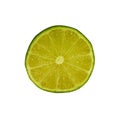 Slice of green lime