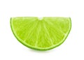 Lime slice isolated Royalty Free Stock Photo