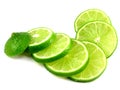 Lime Slices Royalty Free Stock Photo