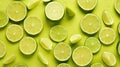 Lime slices background Royalty Free Stock Photo