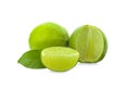 Lime slices isolated on white background Royalty Free Stock Photo