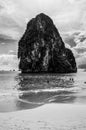 Lime Stone Formations and Beach, Railay Beach, Krabi, Thailand