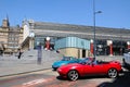 Lime Street Railway Station and Sports Cars.