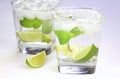 Lime water Royalty Free Stock Photo