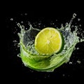 Lime Water Splash Art: Vibrant Stock Photos And Clip Art