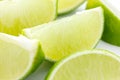 Lime wedges Royalty Free Stock Photo