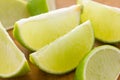 Lime wedges Royalty Free Stock Photo