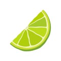 Lime wedges icon. Isolated vector illustration on a white background. Royalty Free Stock Photo