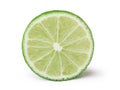 Lime wheel isolated Royalty Free Stock Photo