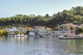 Limenas Port of Thasos or Thassos Greek island in the North Aegean Sea