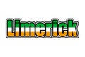 Limerick sign icon with Irish flag colors Royalty Free Stock Photo