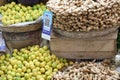 Limes and Ginger, Fruit and Vegetable Stalls, Municipal Market, near Rue Heliodoro Salgado,Panaji, Goa, India