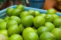 Limes in a thai market