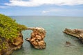 Limestone arch at Cabo Rojo, Puerto Rico Royalty Free Stock Photo