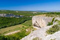 Limestone canyon and dal.