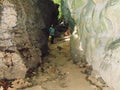 Limestone cave baratang in andaman and nicobar islands, India