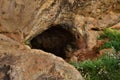 Limestone cave in Birzebbuga, Malta