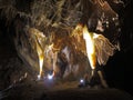 Limestone cave formation of Jenolan Caves, Australia Royalty Free Stock Photo
