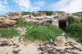 Limestone Caves at Penguin Island Royalty Free Stock Photo