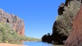 Lennard River at Windjanna Gorge Kimberley Ranges Western Australia Royalty Free Stock Photo