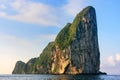 Limestone cliffs of Phi Phi Leh Island, Krabi Province, Thailand Royalty Free Stock Photo