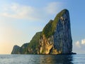 Limestone cliffs of Phi Phi Leh Island, Krabi Province, Thailand Royalty Free Stock Photo