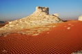 The limestone formation in White desert Sahara Egypt Royalty Free Stock Photo