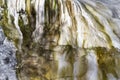 Limestone formations in hot springs of Mammoth Hot Springs, Yell Royalty Free Stock Photo