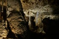 Limestone formations inside Macocha caves Royalty Free Stock Photo