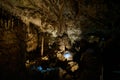 Limestone formations inside Macocha caves Royalty Free Stock Photo