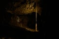Limestone formations inside Macocha caves Royalty Free Stock Photo