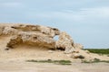 Limestone hillocks at Purple Island at Al Khor in Qatar