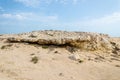 Limestone hillocks at Purple Island at Al Khor in Qatar