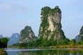 Limestone hills, China Royalty Free Stock Photo