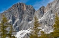 The limestone of Hocher Dachstein in Austria